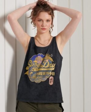 Superdry Ærmeløs Vintage Logo Itago T-shirt