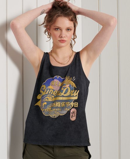 Superdry Ærmeløs Vintage Logo Itago T-shirt