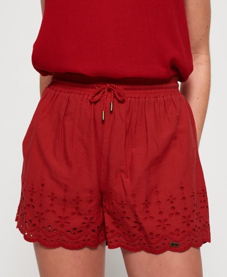 Superdry Annabelle shorts med broderi
