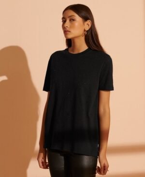 Superdry Back Stage T-shirt med rhinstene