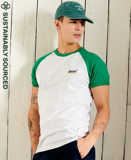 Superdry Baseball T-shirt i økologisk bomuld