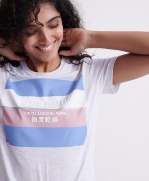 Superdry Blokfarvet T-shirt med striber