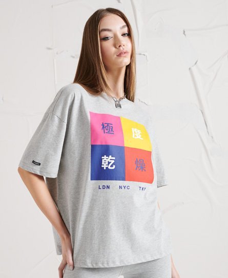 Superdry Blokfarvet T-shirt med symboler