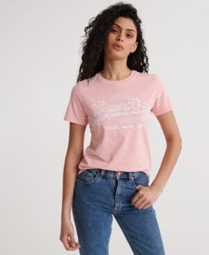 Superdry Blomstret Vintago Logo Infill T-shirt