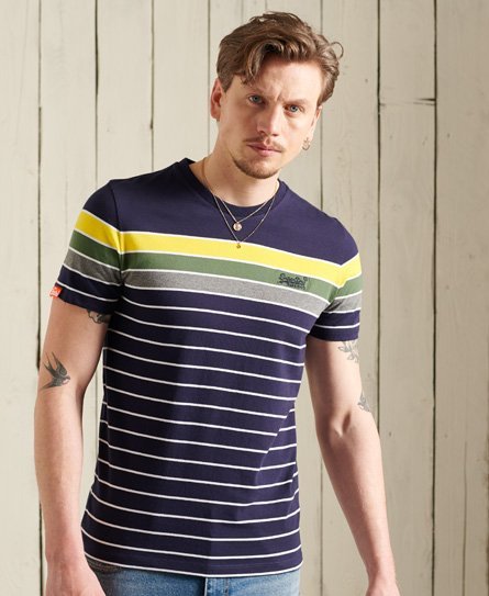 Superdry Breton Stack T-shirt, fremstillet i økologisk bomuld
