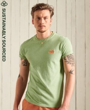 Superdry Broderet Vintage T-shirt i økologisk bomuld Superdry Broderet Vintage T-shirt i økologisk bomuld