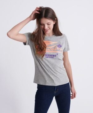 Superdry Classic High Flyers T-shirt med neondesign