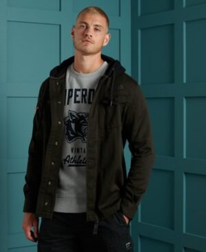 Superdry Core hættetrøje med militære mærker