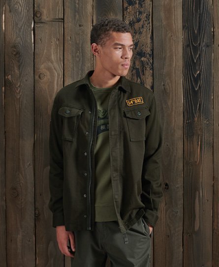 Superdry Core militærskjorte med lapper