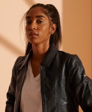 Superdry Down Town læderjakke