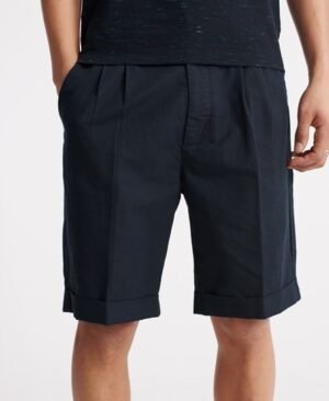 Superdry Edit chinoshorts med plisseret kant