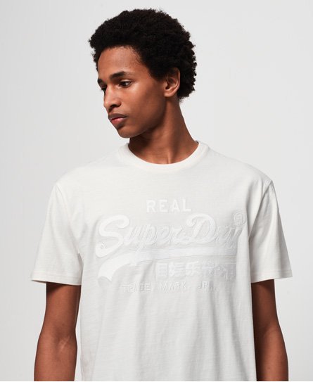 Superdry Firkantet Vintage Logo T-shirt med applikation