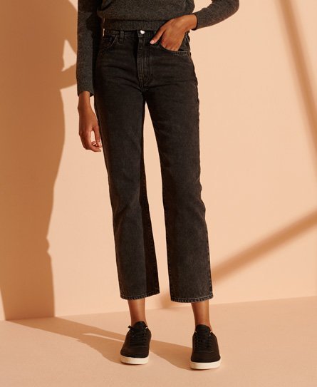 Superdry Højtaljede jeans med lige ben