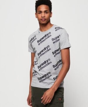Superdry International T-shirt med gennemgående print