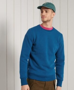 Superdry Klassisk Orange Label sweatshirt med rund hals Superdry Klassisk Orange Label sweatshirt med rund hals