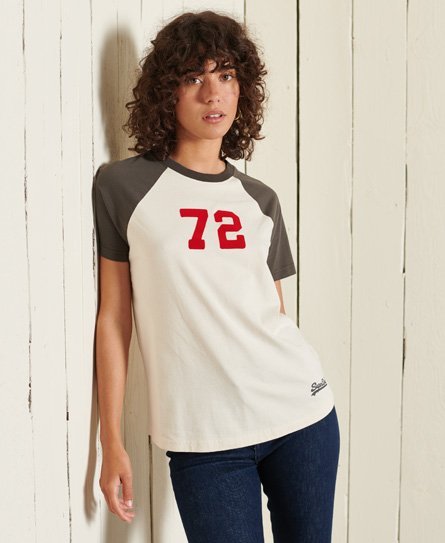 Superdry Klassisk amerikansk Vintage Logo T-shirt med raglanærmer