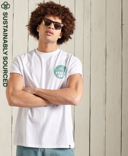Superdry LA Beach Surf T-shirt i økologisk bomuld