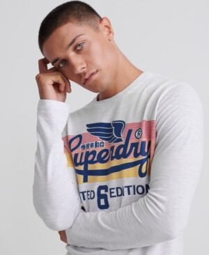 Superdry Langærmet Limited Icarus T-shirt med farveblanding