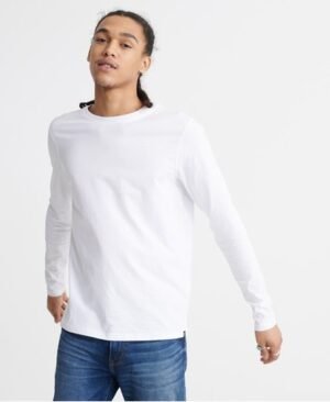 Superdry Langærmet Standard Label trøje i økologisk bomuld