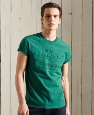 Superdry Let Vintage Logo T-shirt med præget print