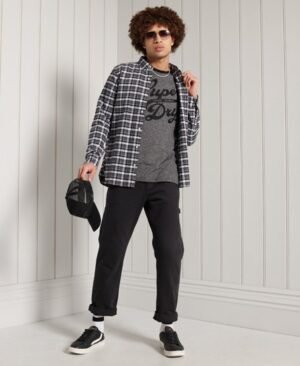 Superdry Let Workwear T-shirt med kontrastfarvede kanter