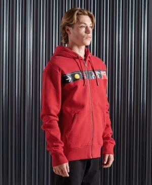 Superdry Limited Edition Core Logo Transit hættetrøje med lynlås