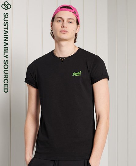 Superdry Lite T-shirt i økologisk bomuld med neondesign