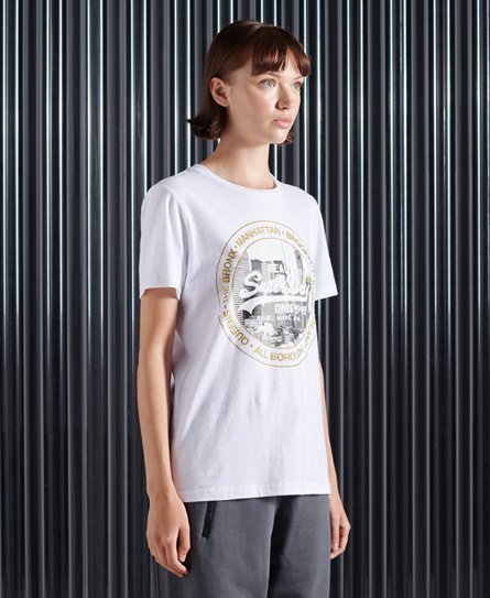 Superdry NYC T-shirt med fotoprint og Vintage logo