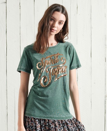Superdry Off Piste T-shirt med glans