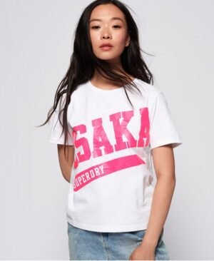 Superdry Osaka Swoosh T-shirt i firkantet snit Superdry Osaka Swoosh T-shirt i firkantet snit