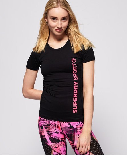 Superdry Paneldesignet Core T-shirt med mesh