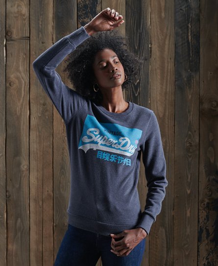 Superdry Pastelfarvet Vintage Logo Original sweatshirt med rund hals