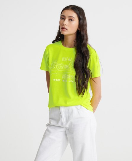 Superdry Pop T-shirt med Vintage logo og konturdesign