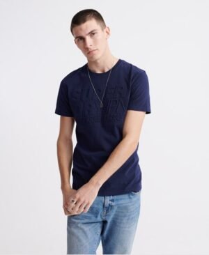 Superdry Præget Pastel Line T-shirt Superdry Præget Pastel Line T-shirt