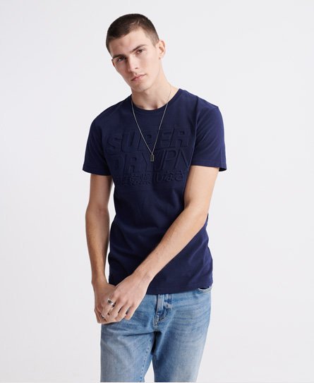 Superdry Præget Pastel Line T-shirt