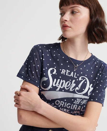 Superdry Real Originals T-shirt med gennemgående print