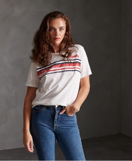 Superdry Retro T-shirt med stribedesign
