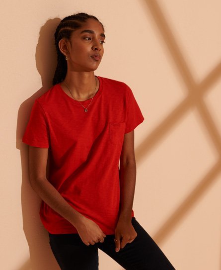 Superdry Scripted T-shirt i økologisk bomuld med rund hals
