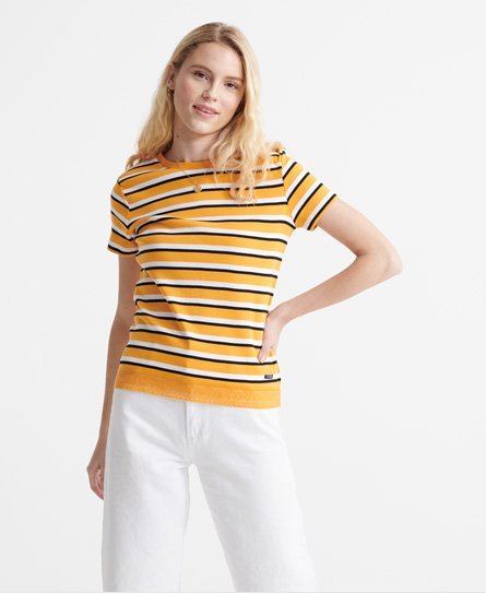 Superdry T-shirt med blondekant