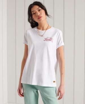 Superdry T-shirt med glimmer