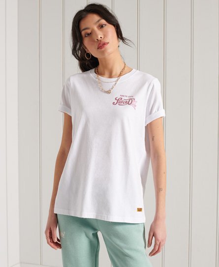 Superdry T-shirt med glimmer