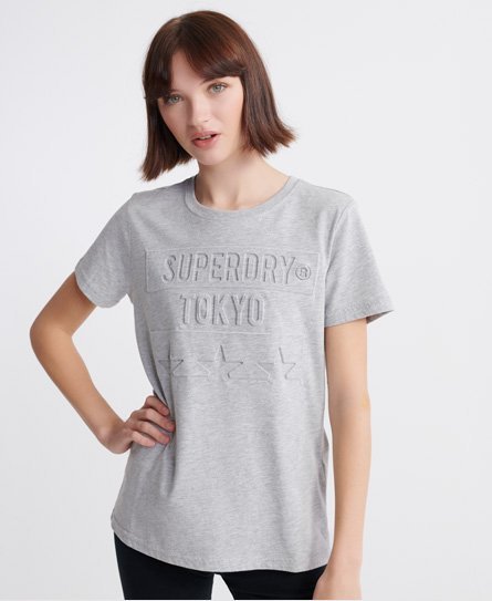 Superdry Tokyo Stars T-shirt med præget logo