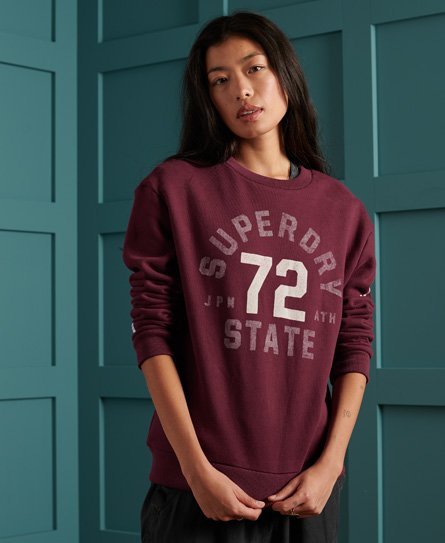 Superdry Track & Field sweatshirt med klassisk, rund hals