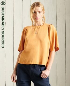 Superdry Vævet T-shirt i tencel