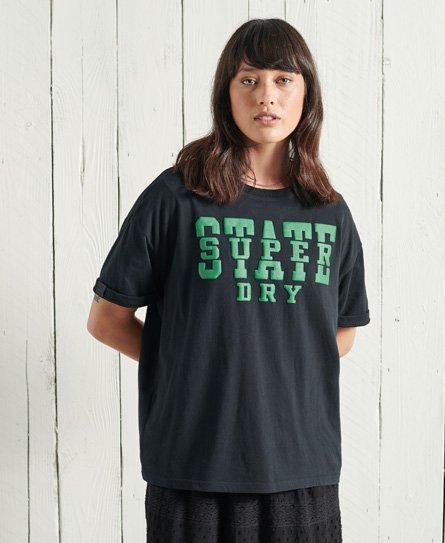 Superdry Varsity 2 T-shirt med firkantet pasform
