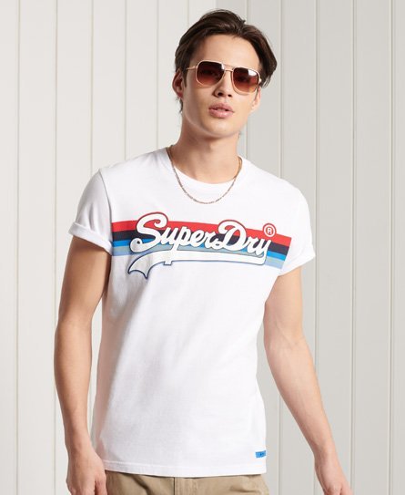 Superdry Vintage Logo Cali T-shirt med stribedesign