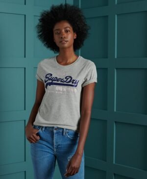 Superdry Vintage Logo Duo T-shirt i satin Superdry Vintage Logo Duo T-shirt i satin