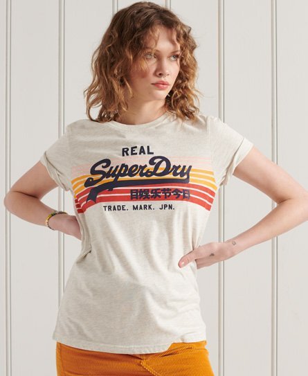 Superdry Vintage Logo Rainbow T-shirt med retrodesign