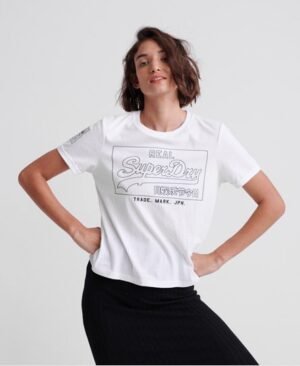 Superdry Vintage Logo T-shirt med konturdesign Superdry Vintage Logo T-shirt med konturdesign