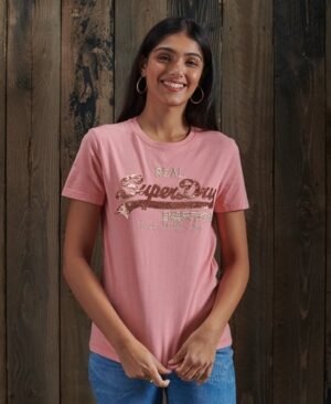 Superdry Vintage Logo T-shirt med pailletter Superdry Vintage Logo T-shirt med pailletter